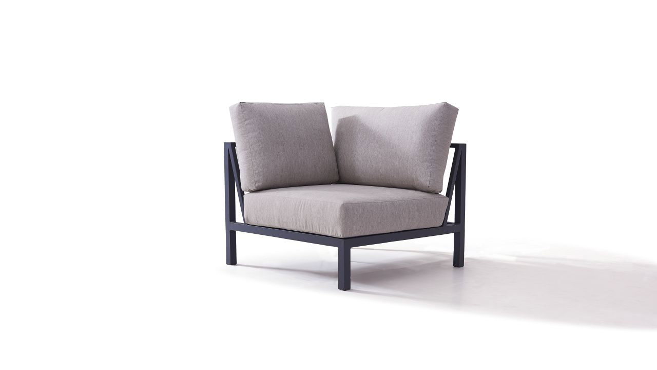 Fauteuil d´angle central Plaza 90 cm anthracite